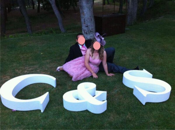 Letras Bodas de Poliespan